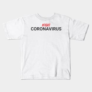 Fight coronavirus vector design Kids T-Shirt